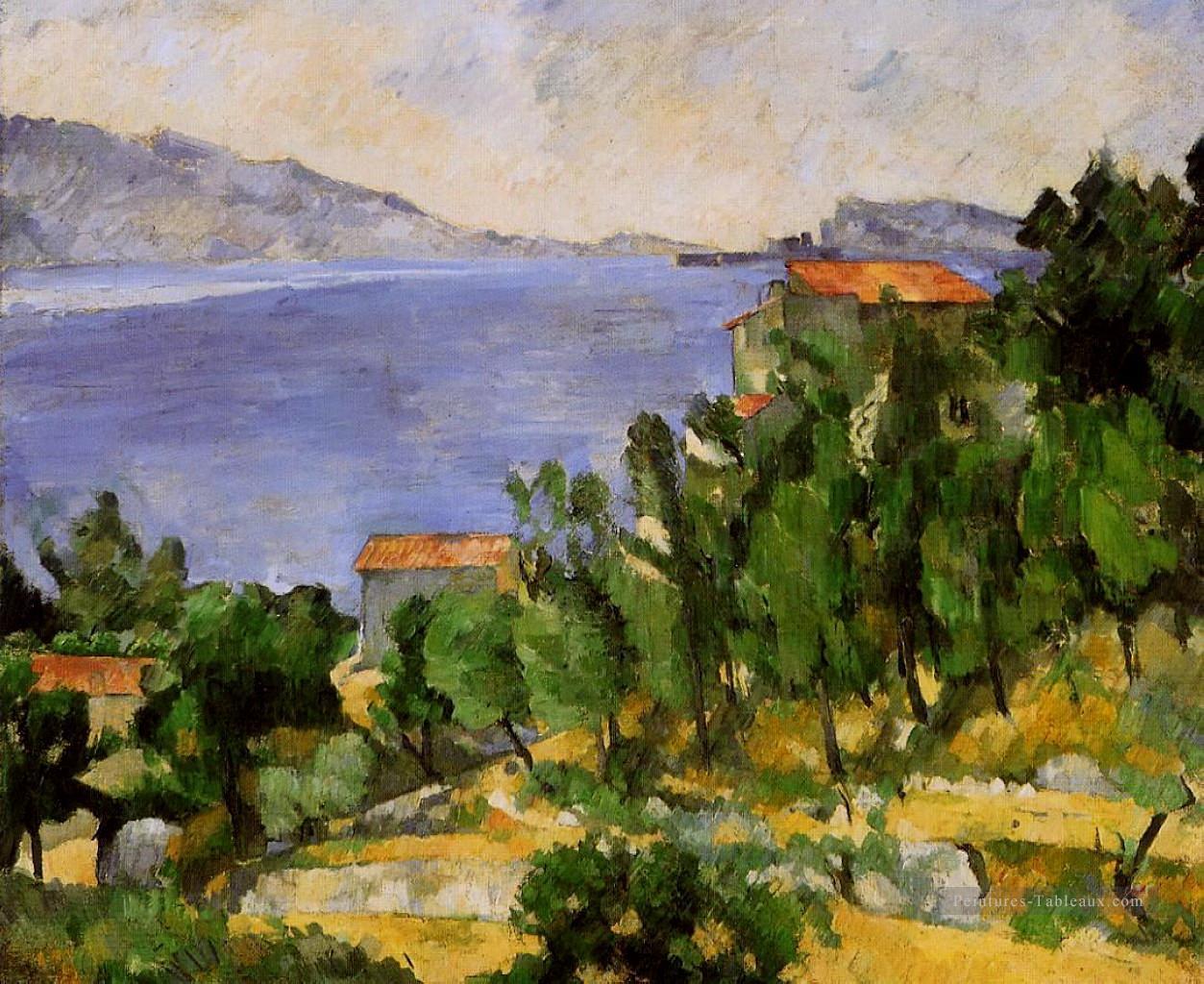La baie de l’Estaque de l’Est Paul Cézanne Peintures à l'huile